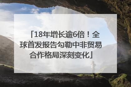 18年增长逾6倍！全球首发报告勾勒中非贸易合作格局深刻变化