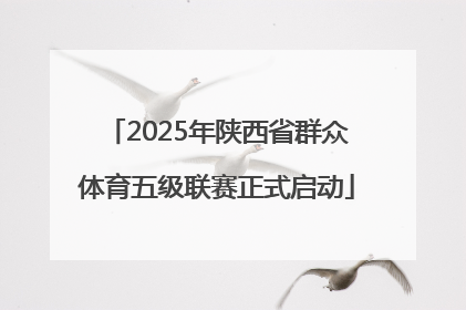 2025年陕西省群众体育五级联赛正式启动