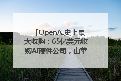 OpenAI史上最大收购：65亿美元收购AI硬件公司，由苹果前设计总监创办